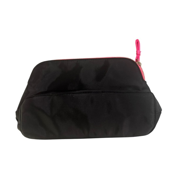 Victoria's Secret Black Cosmetic Bag with Pink Trim - Picture 2 of 3